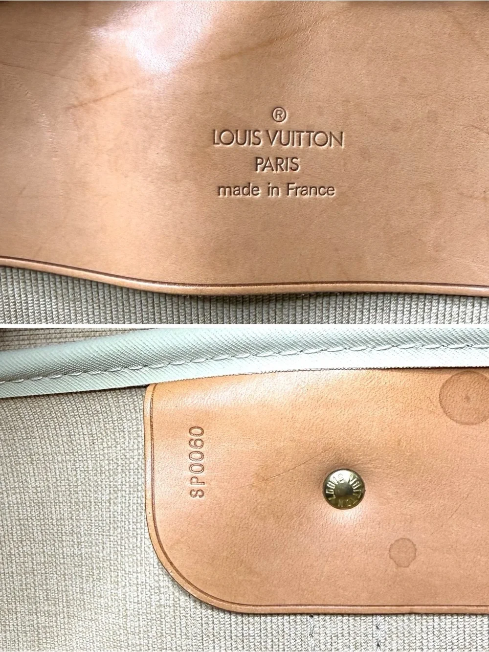 Authentic Louis Vuitton Sirius 50 travel bag luggage brown monogram LV M41506